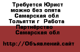 Требуется Юрист, можно без опята. - Самарская обл., Тольятти г. Работа » Партнёрство   . Самарская обл.